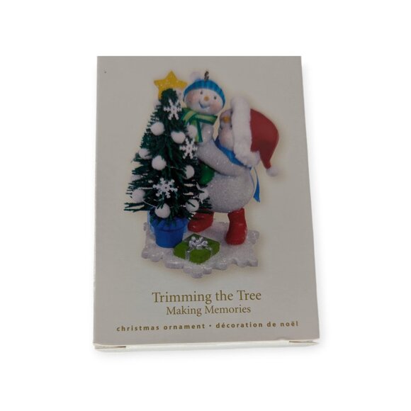 Hallmark 2008 "Trimming the Tree" Making Memories Snowman Christmas Ornament - Picture 8 of 14